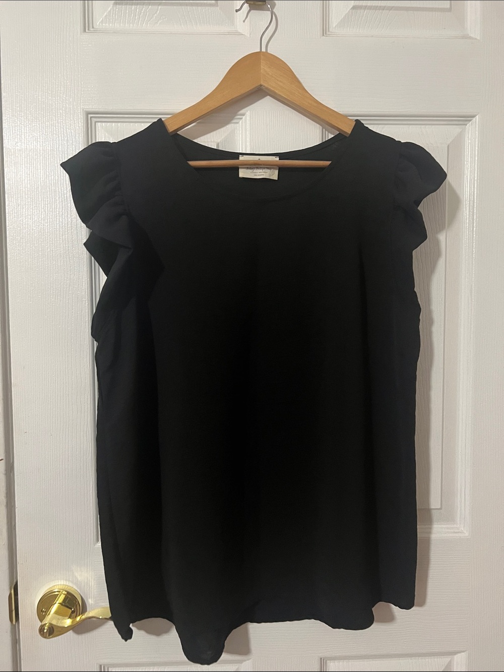 NWOT Betsey’s Boutique Shop Blouse Top Shirt Size XL Black